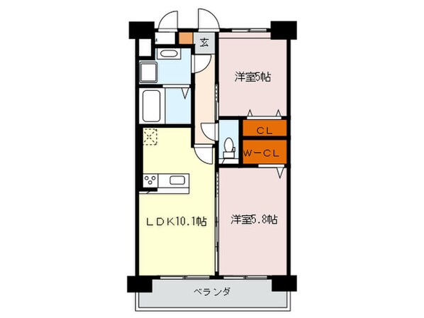 レガリア新宮の物件間取画像